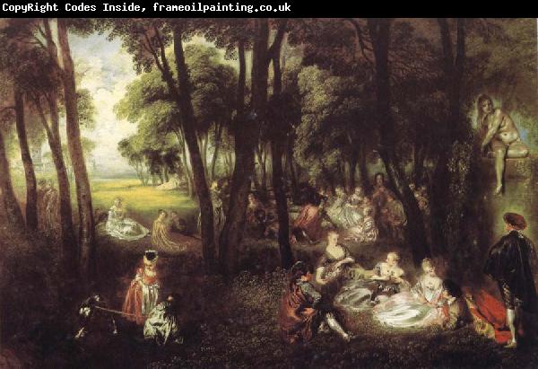 Jean-Antoine Watteau Country Pursuits